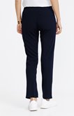 Pantalon slim en maille dos élastique