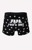 Boxer papa fou de foot