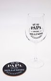 Verre à vin beau papa notre millésime