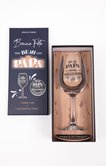 Verre à vin beau papa notre millésime