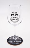 Verre à vin beau papa notre millésime