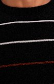 Pull col rond rayé chenille