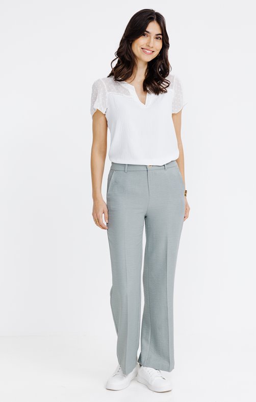 Pantalon de tailleur coupe large