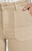 Jean beige poches charpentier