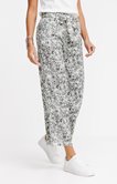 PANTALON LARGE IMPRIME MAILLE FROISSEE