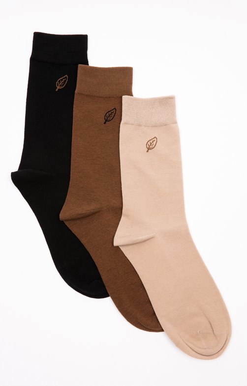 Pack 3 paires de chaussettes Leaf