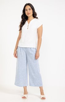PANTALON TRES LARGE FLUIDE A PINCES 
