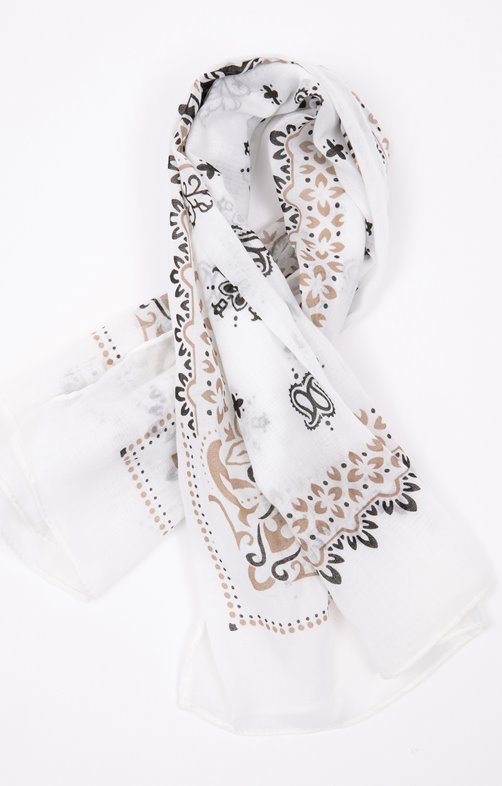 Petit foulard carré imprimé léger