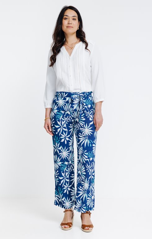 Pantalon fluide très large imprimé