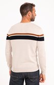 Pull col rond rayé stripe