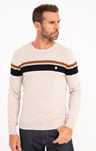 Pull col rond rayé stripe