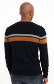 Pull col rond rayé stripe