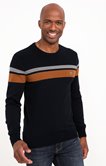 Pull col rond rayé stripe