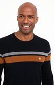 Pull col rond rayé stripe
