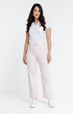 PANTALON COUPE LARGE EN DENIM PASTEL