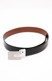 Ceinture cuir réversible à plaque Urban