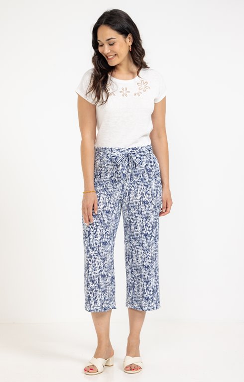 Jupe culotte fluide imprimée