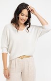 Pull maille brillante