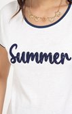 Tee-shirt imprimé Summer col rond