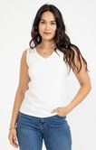 Tee-shirt uni sans manche