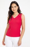 Tee-shirt uni sans manche