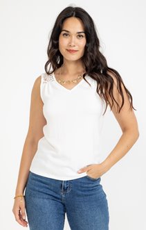 Tee-shirt uni sans manche