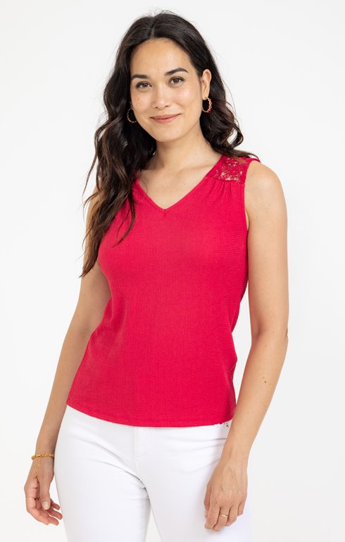Tee-shirt uni sans manche