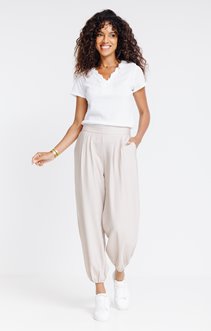 Pantalon boule plissé