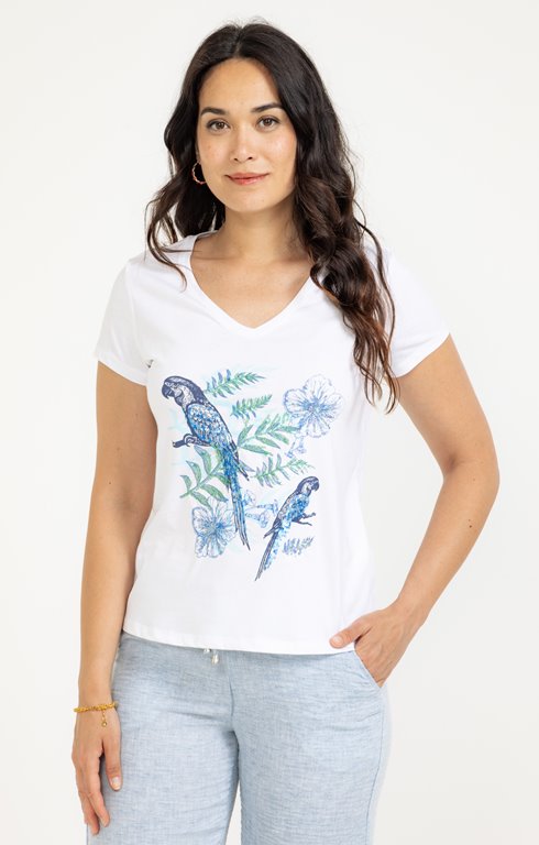 Tee-shirt imprimé manches courtes