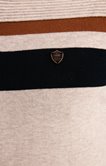 Pull col polo rayé Stripe