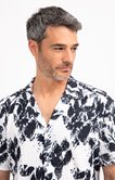 Chemise manches courtes Crep Flower
