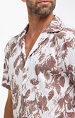 Chemise manches courtes Crep Flower