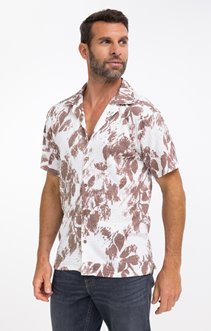 Chemise manches courtes Crep Flower