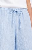 Pantalon coupe jog large rayé lurex