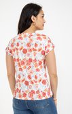 TEE-SHIRT IMPRIME FLEURS