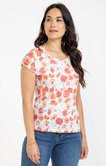 TEE-SHIRT IMPRIME FLEURS