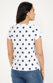 TEE-SHIRT MANCHES COURTES MOTIFS POIS