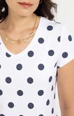 TEE-SHIRT MANCHES COURTES MOTIFS POIS