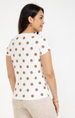 TEE-SHIRT MANCHES COURTES MOTIFS POIS