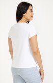 Tee-shirt  avec broderie et strass