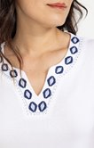 Tee-shirt  avec broderie et strass