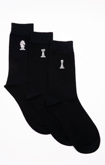 Pack de 3 paires de chaussettes Echec