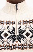 Pull col montant jacquard Flocon