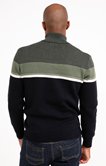 Pull col montant rayé Multiray