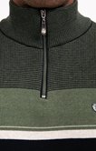 Pull col montant rayé Multiray