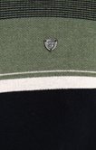 Pull col montant rayé Multiray