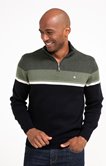 Pull col montant rayé Multiray