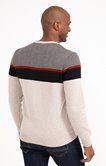 Pull col rond rayé Multiray