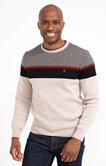 Pull col rond rayé Multiray
