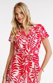 Robe boutonnée imprimée